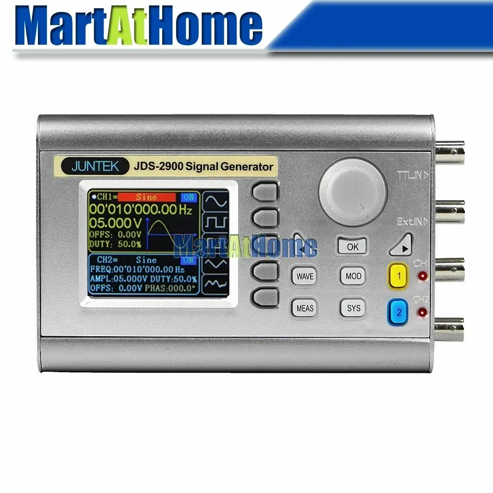 Dual Channel Arbitrary Waveform Function Generator 60Mhz - Generator Sinyal DDS Dua Saluran Digital