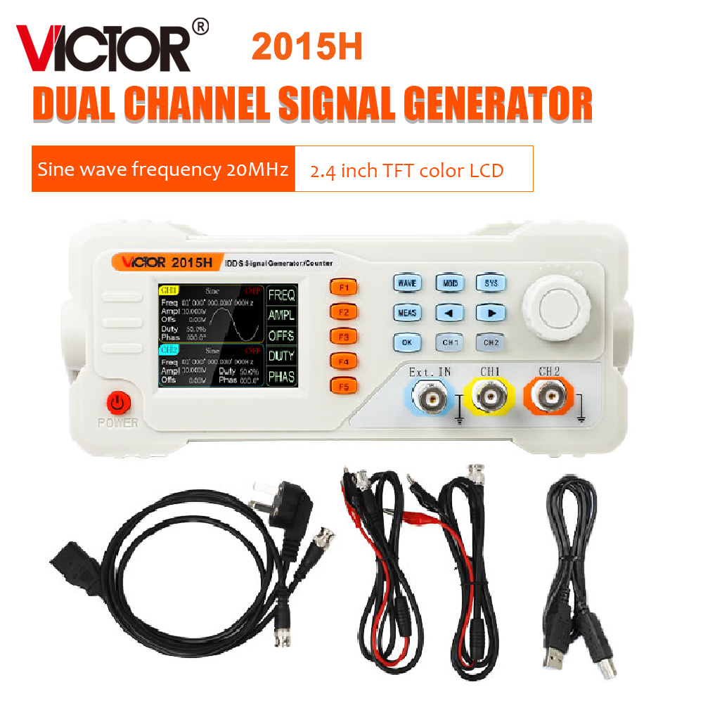 Dual Channel Arbitrary Waveform Function Generator 60Mhz - RuoShui 2015H 2040H 2060H Generator Sinyal