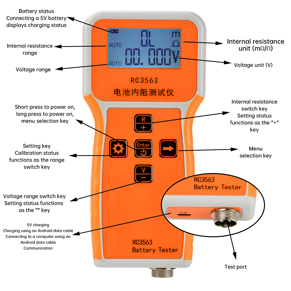 RC3563 Tester resistensi Inter - Battery Internal Resistance Tester Four Wire ulasan dan harga