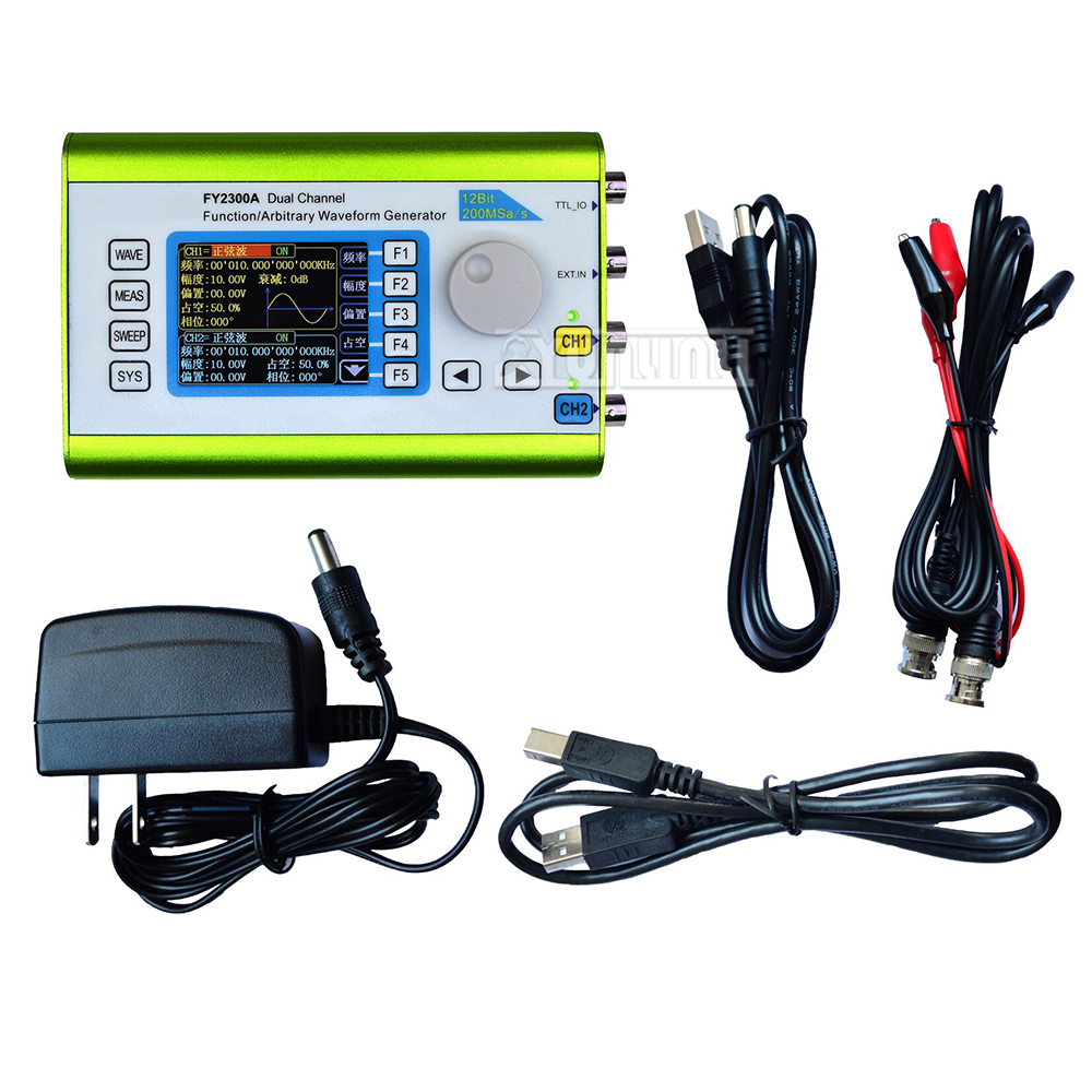 FY6300 FY2300 Generator Sinyal - Dual Channel Arbitrary Waveform Function Generator 60Mhz ulasan dan harga